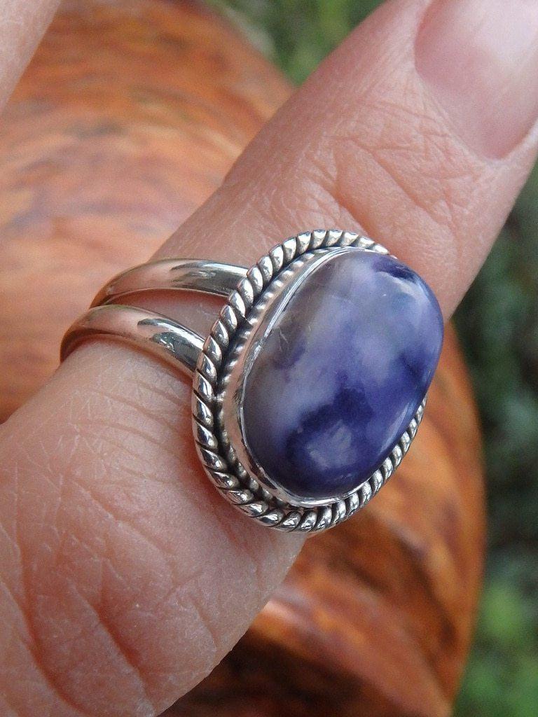 Beautiful Purple Tiffany Stone Ring In Sterling Silver (Size 6) - Earth Family Crystals