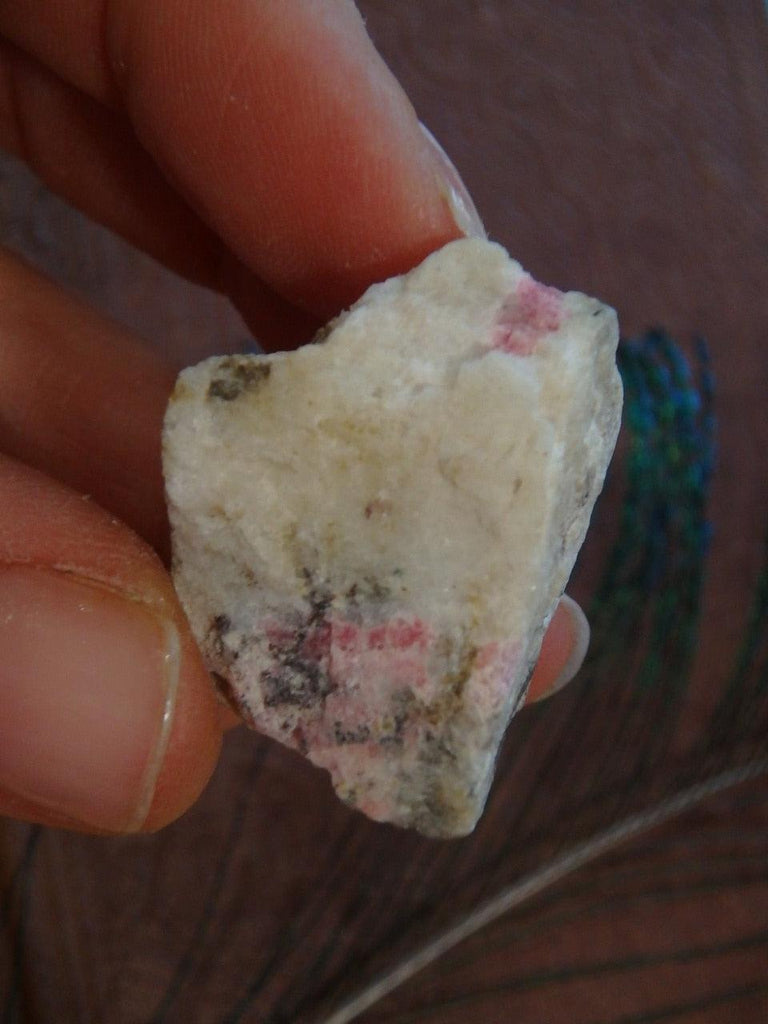 Rare Greenland Tugtupite & Syenite Raw Specimen 2 - Earth Family Crystals