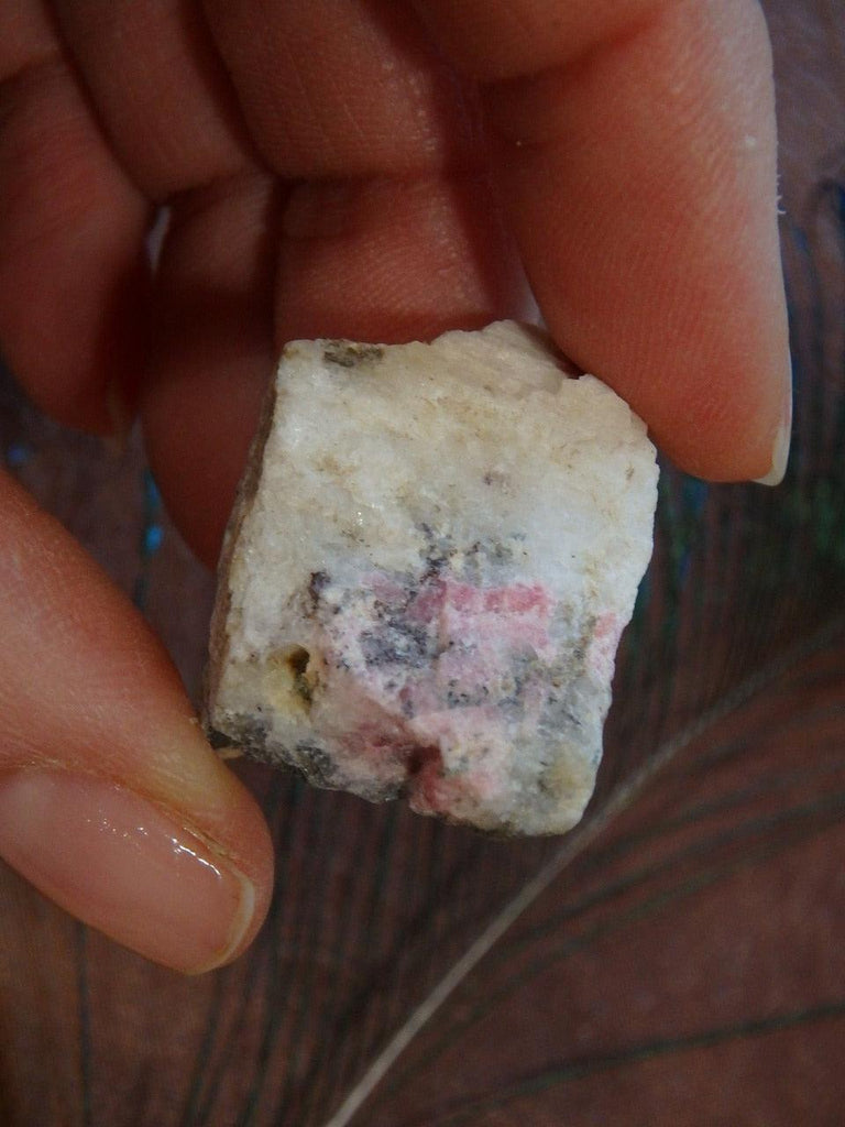 Rare Greenland Tugtupite & Syenite Raw Specimen 2 - Earth Family Crystals