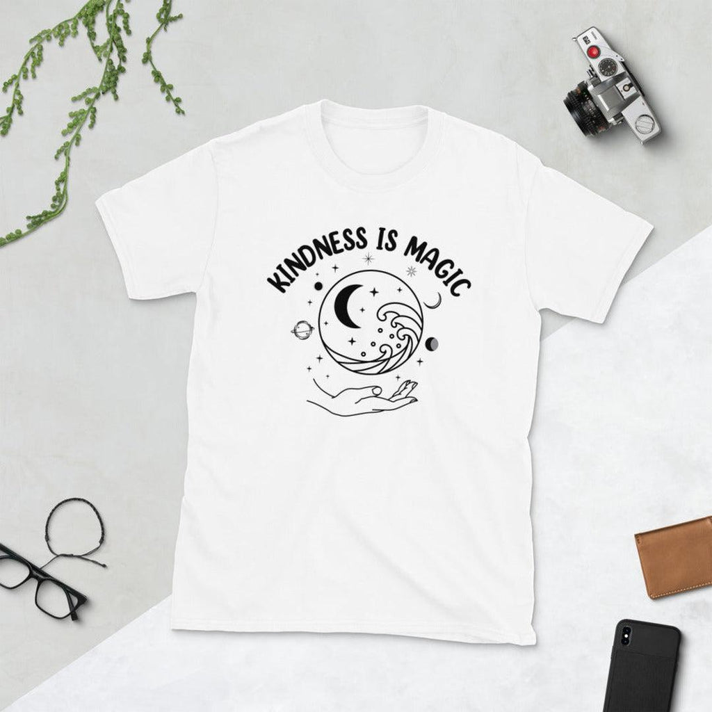 Kindness Is Magic T-Shirt White - Earth Family Crystals
