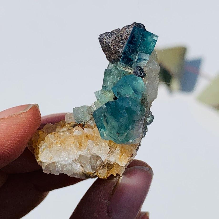 Famous Locality~Rogerley Mine  Fluorite Cluster From Frosterley, England #5 - Earth Family Crystals