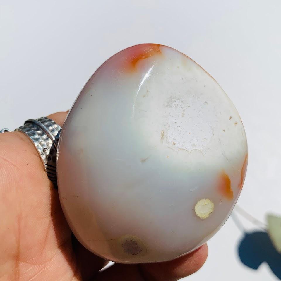 Creamy Orange, Pink & White Agate Polished Specimen - Earth Family Crystals