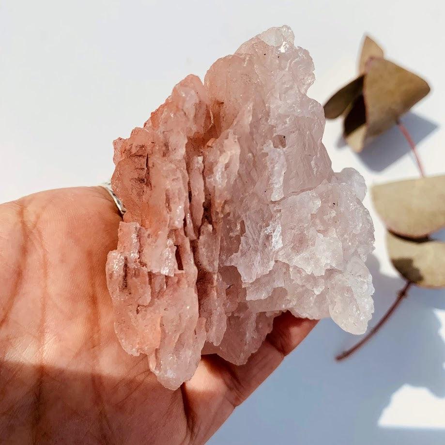 Two Tone White & Pink Chunky & Large Nirvana Ice Quartz from the Himalayas - Earth Family Crystals